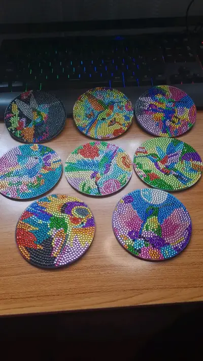 Posavasos decorativos con diseño de aves - miniatura 1