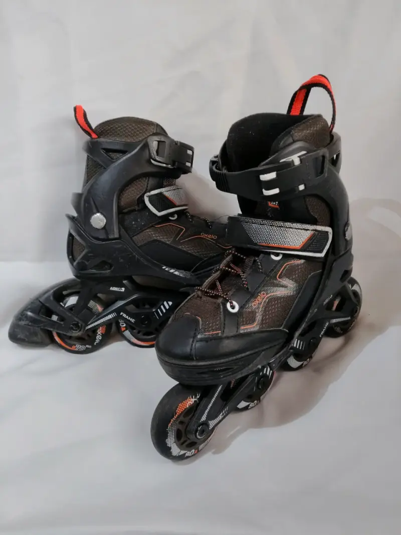 Patines en línea Oxelo negros con ajuste (29/32) - 1