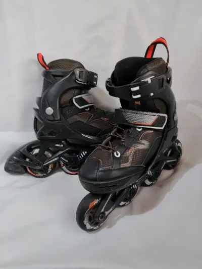 Patines en línea Oxelo negros con ajuste (29/32) - miniatura 1