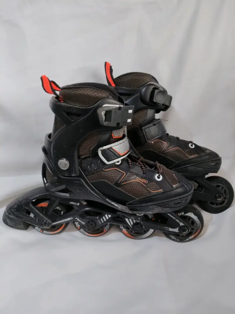 Patines en línea Oxelo negros con ajuste (29/32) - 2