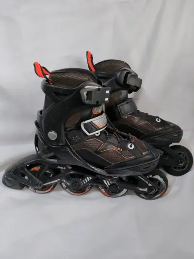 Patines en línea Oxelo negros con ajuste (29/32) - miniatura 2
