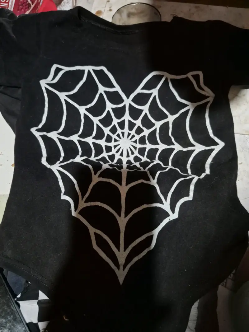 Body de bebé negro con diseño de telaraña - 2
