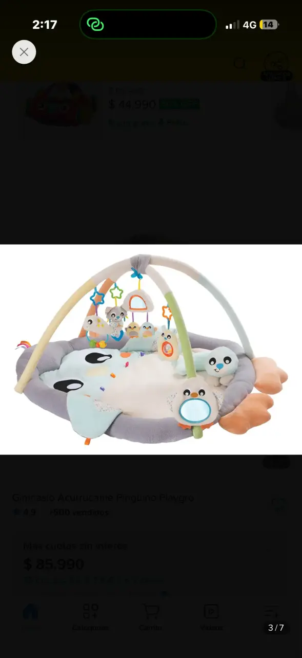 Gimnasio para Bebé Acurrúcame Pingüino Playgro