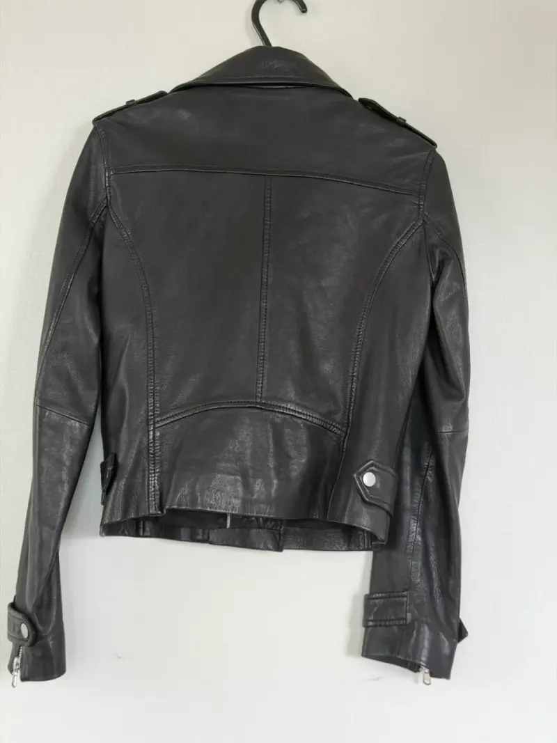 Chaqueta de cuero negra Saville Row para mujer - 3