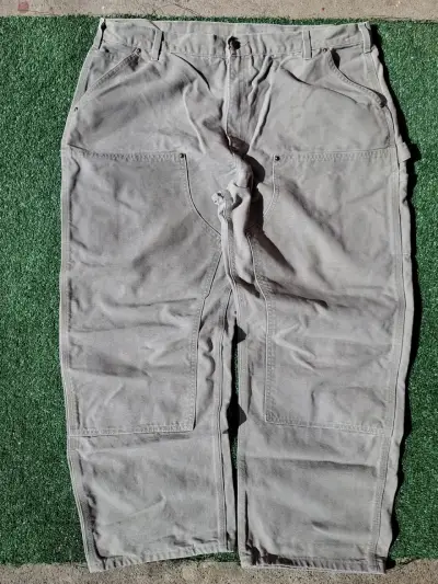 🩶 CARHARTT DOUBLE KNEE — GRIS / STONE - miniatura 2
