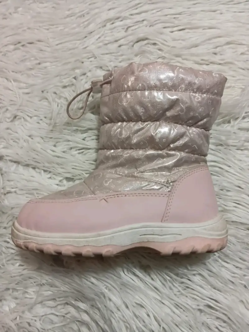 Botas de invierno para niña color rosa brillante - 2