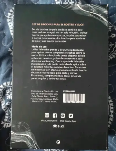Set de Brochas de Maquillaje para Rostro y Ojos - miniatura 4