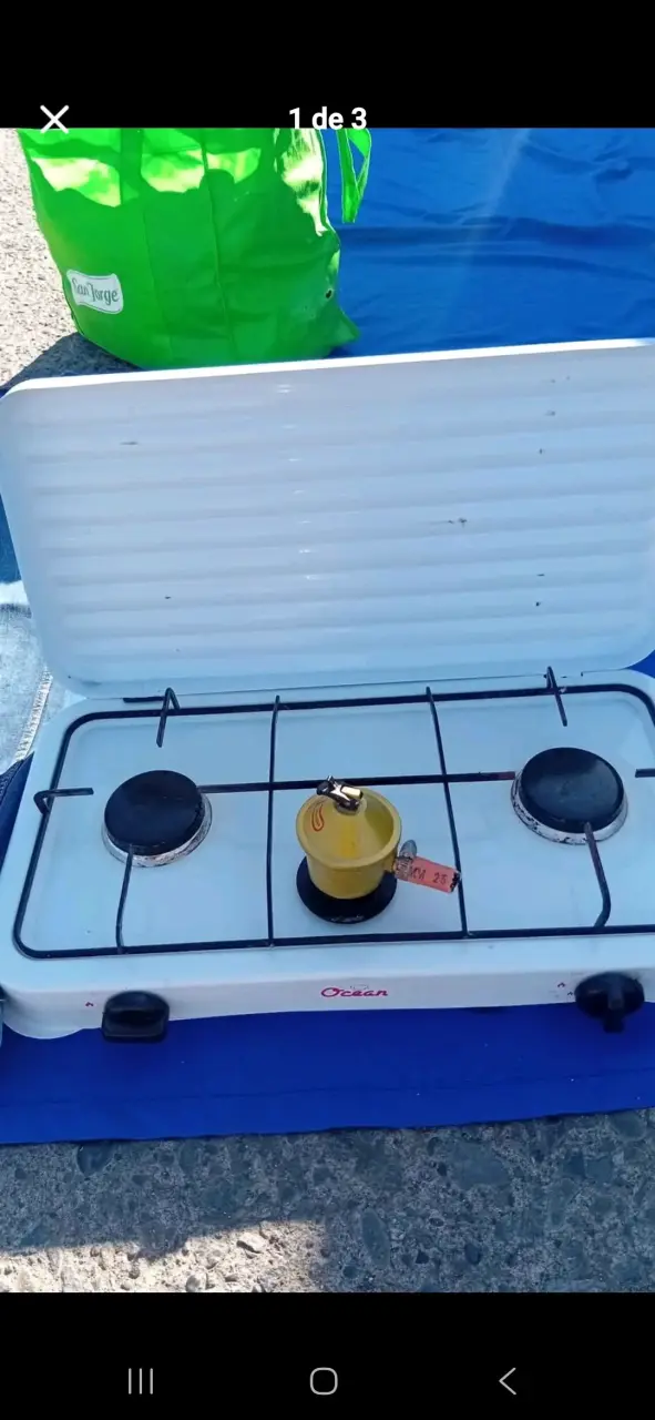 Cocina a gas portátil Ocean de dos quemadores