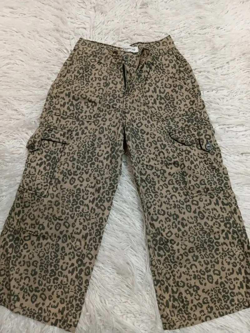 Pantalones cargo estampado leopardo Clastor Teen - 1