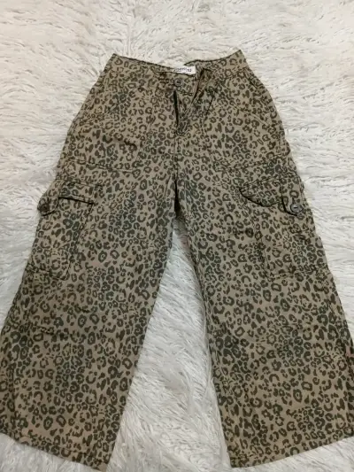 Pantalones cargo estampado leopardo Clastor Teen - miniatura 1