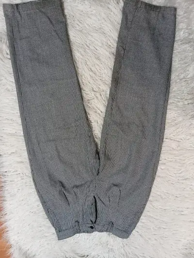 Pantalones de tela a cuadros para mujer talla S - miniatura 1