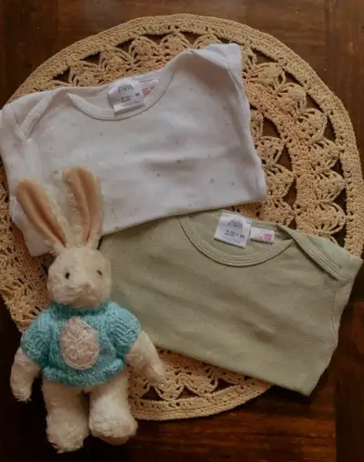 Lote de bodies para bebé Zara y H&M 0-12 meses - miniatura 1