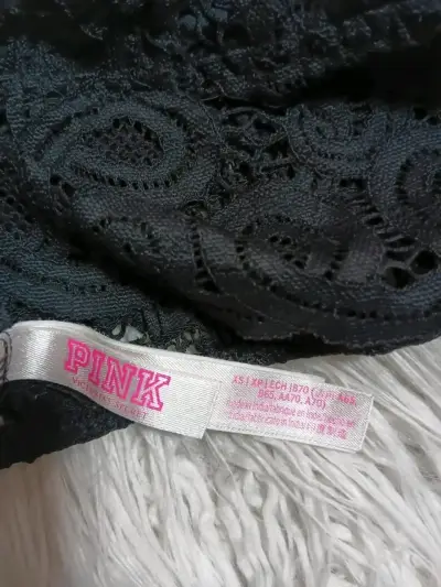 Bralette de encaje negro Victoria's Secret Pink - miniatura 2