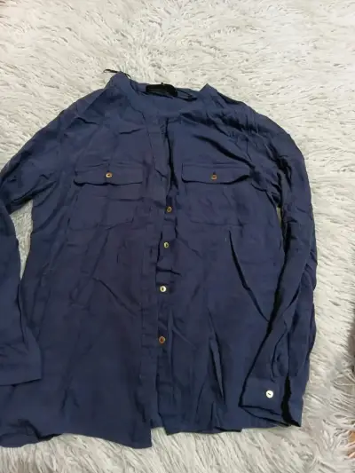 Blusa azul marino de mujer Basement Basic - miniatura 1