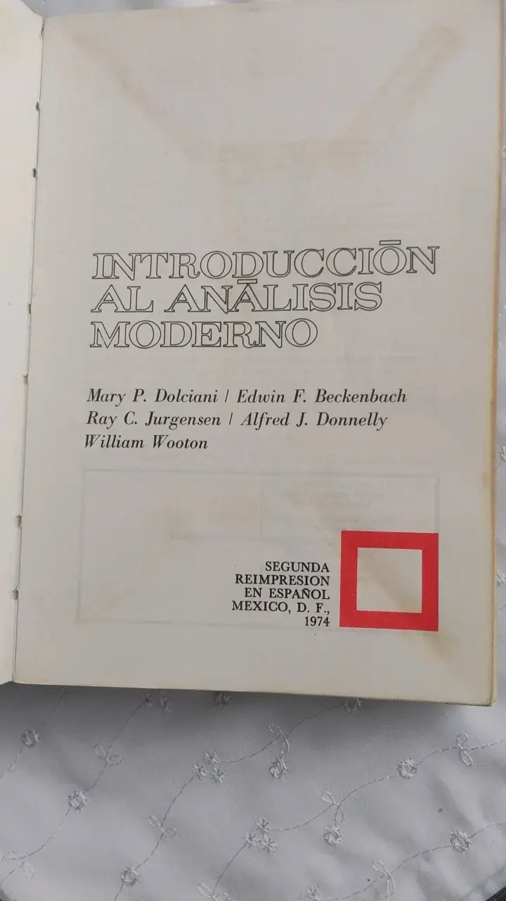 Libro Introducción al Análisis Moderno Dolciani - 4