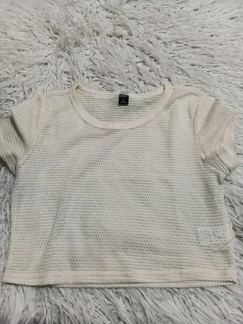 Polera tejida blanca Dazy - 1