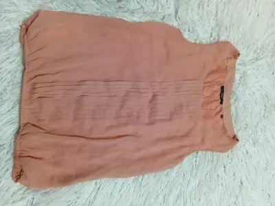 Vestido sin mangas color salmón Zero - miniatura 1