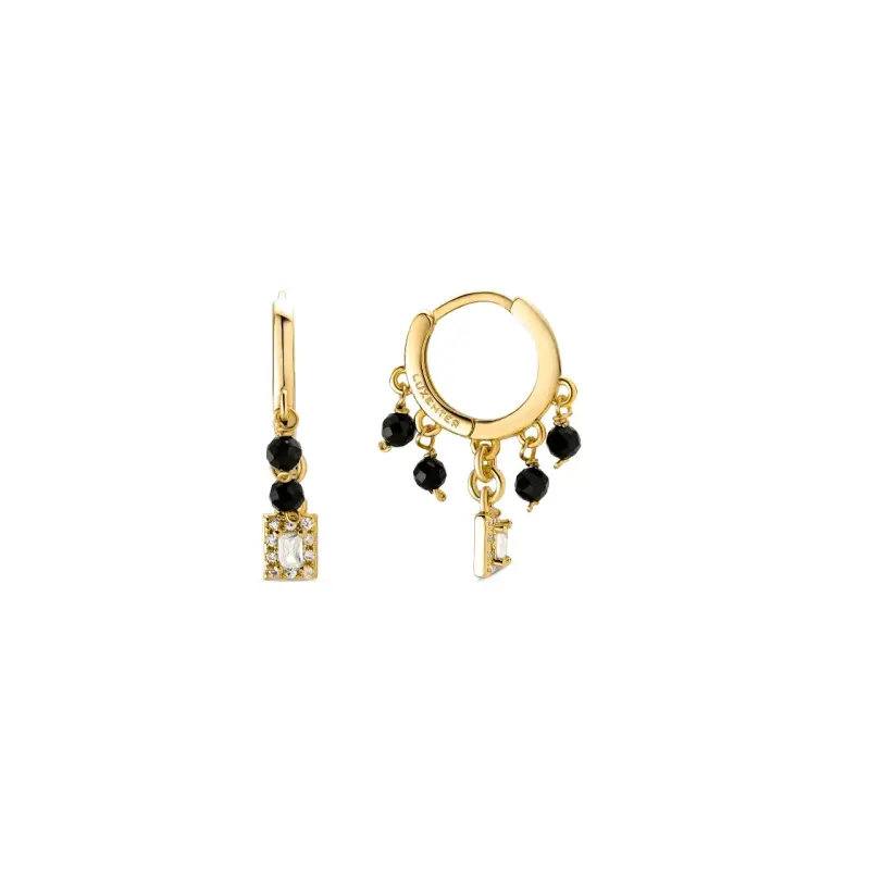 Pendientes de ágata negra - 5