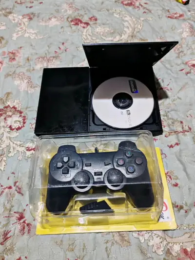 Consola PlayStation 2 Slim con control y cables - miniatura 1