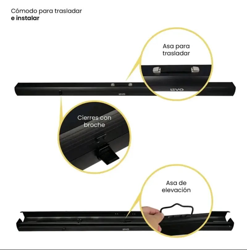 Pantalla de Proyección 100'' Levo Portátil - 3