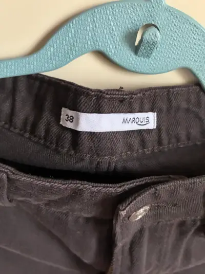 Pantalones café oscuro de mujer Marquis talla 38 - miniatura 2