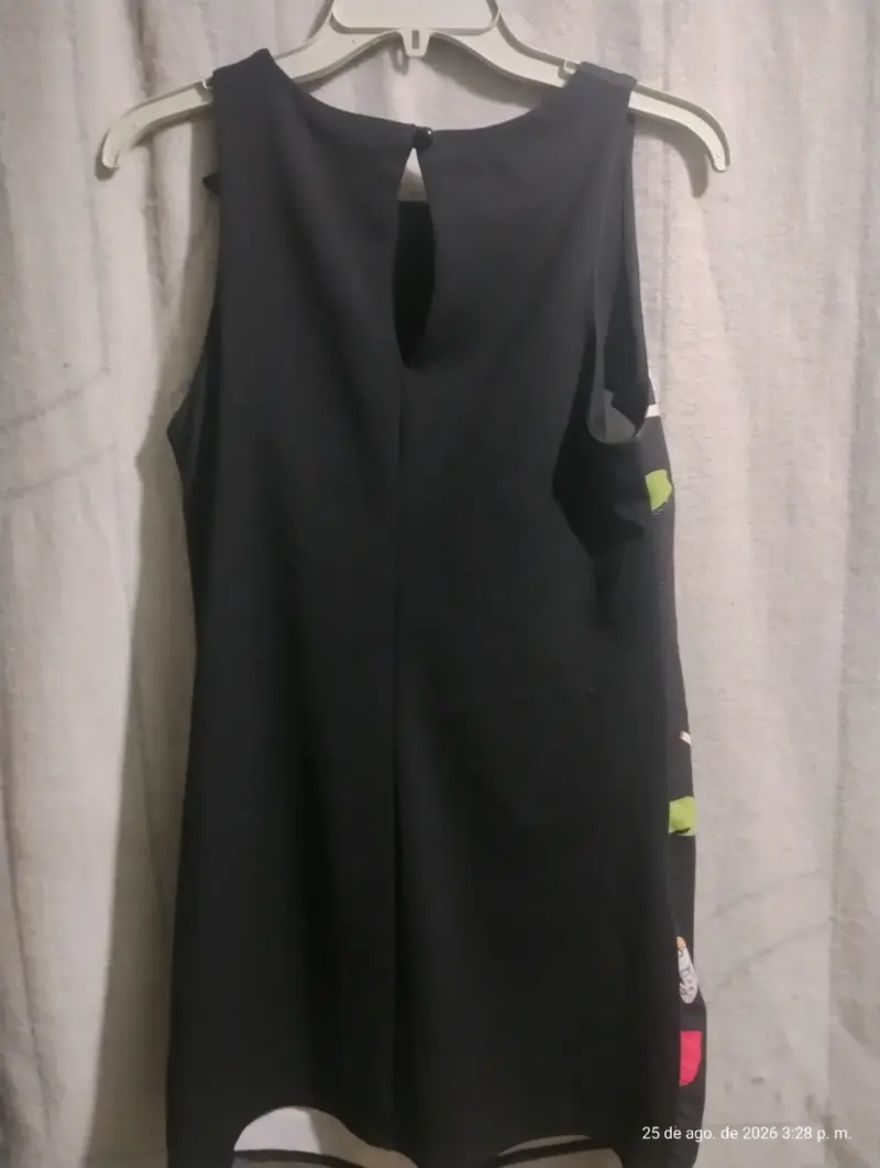 Vestido sin mangas con estampado de zapatos - 2