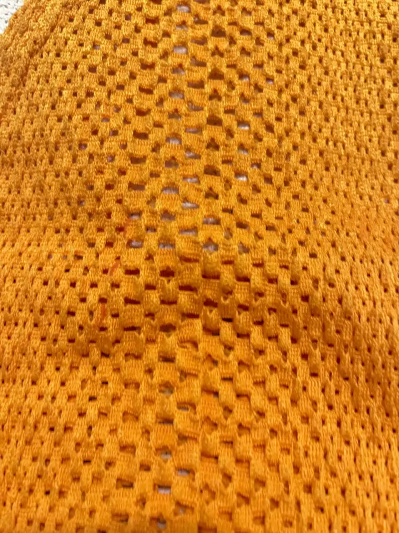 Top crochet naranja Zara para mujer - 3