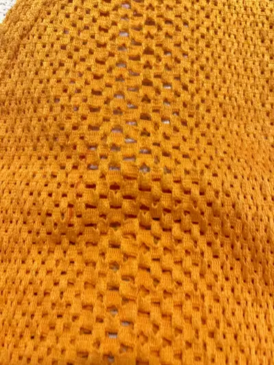 Top crochet naranja Zara para mujer - miniatura 3