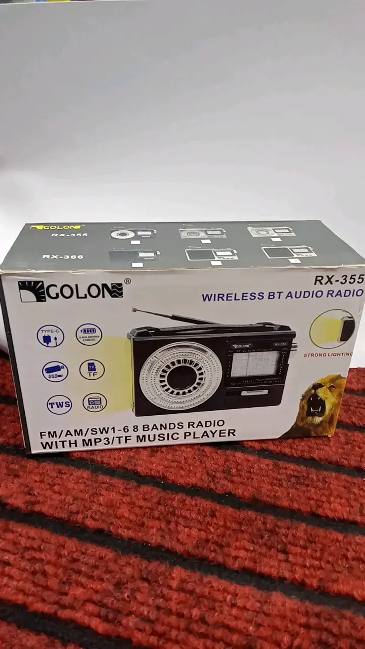 Radio portátil Golon RX-355 con Bluetooth y MP3 - 1