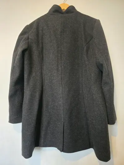 Abrigo gris oscuro para mujer talla 46 - miniatura 2