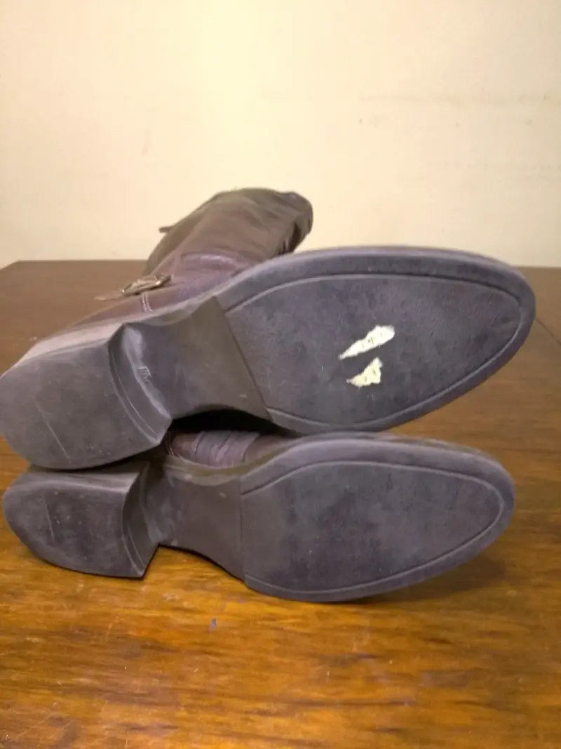 Botas de cuero marrón para mujer - 3