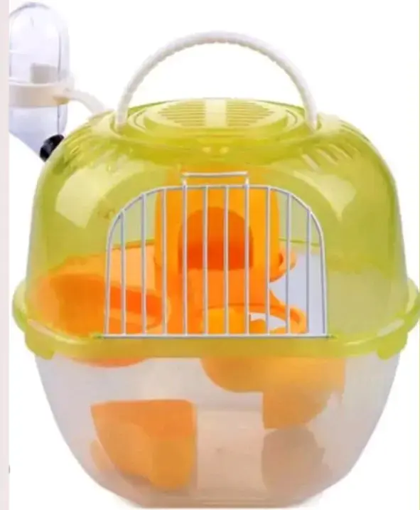 Jaula portátil para hámster con accesorios
