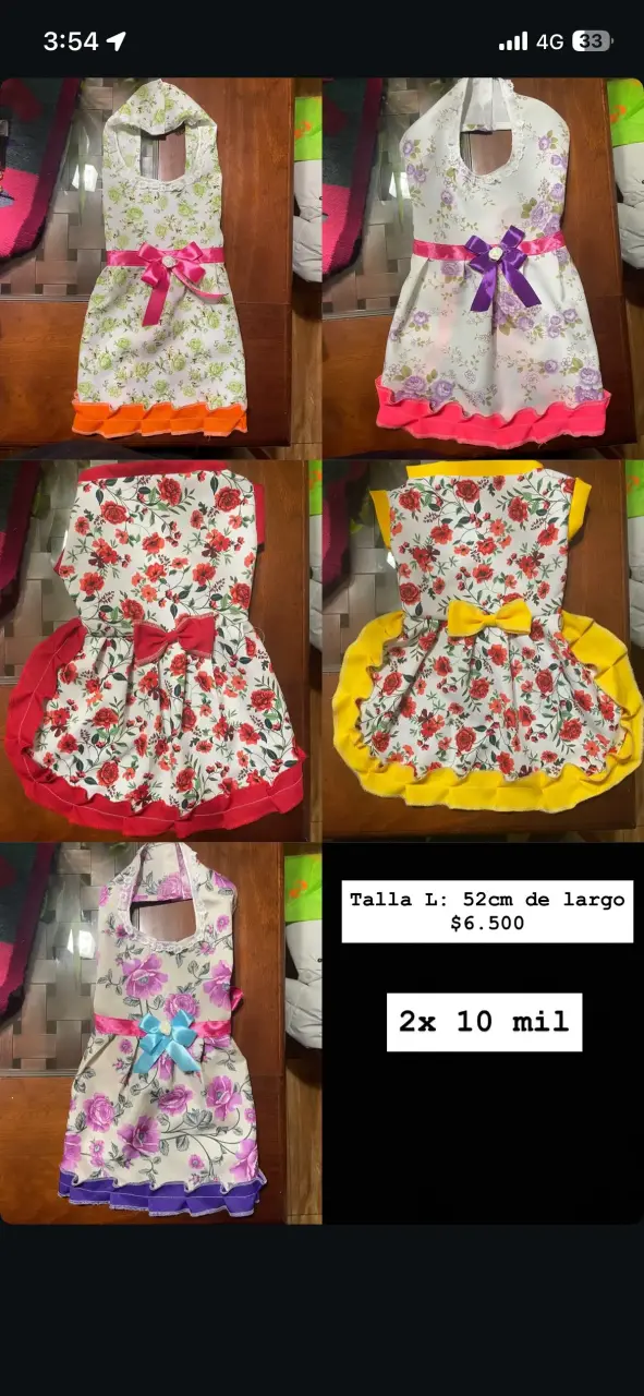 Vestidos huasa para mascotas