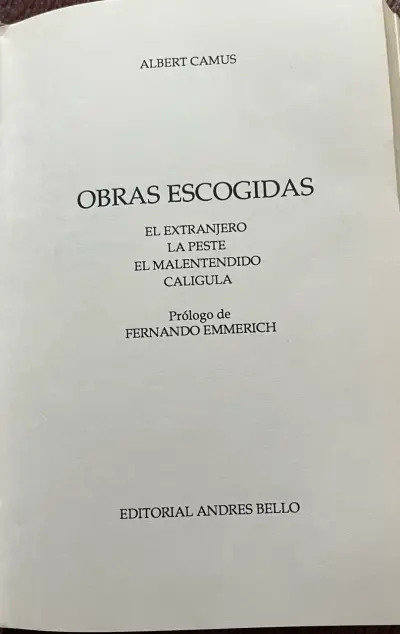 Libro Obras Escogidas de Albert Camus - miniatura 2