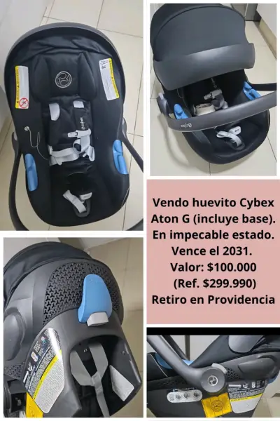 Silla de Auto Cybex Aton G con Base en Buen Estado - miniatura 2