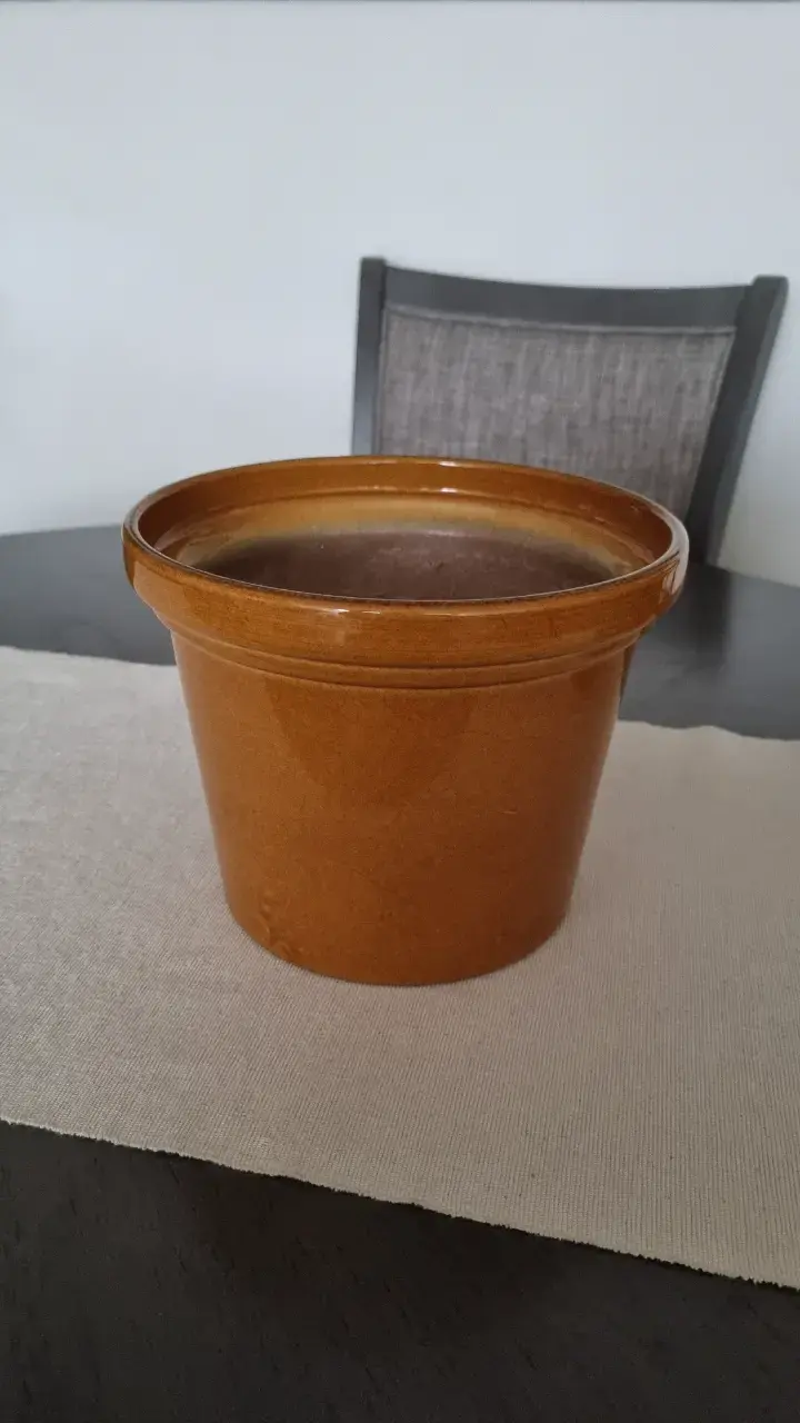 Set de 5 maceteros  de cerámica y mimbre - 2