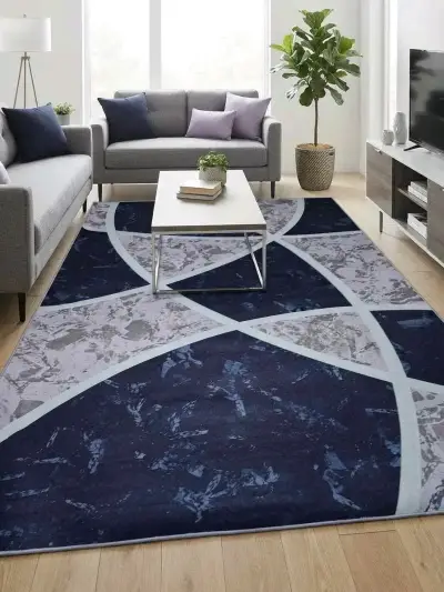 Alfombra moderna grande diseño geométrico - miniatura 1