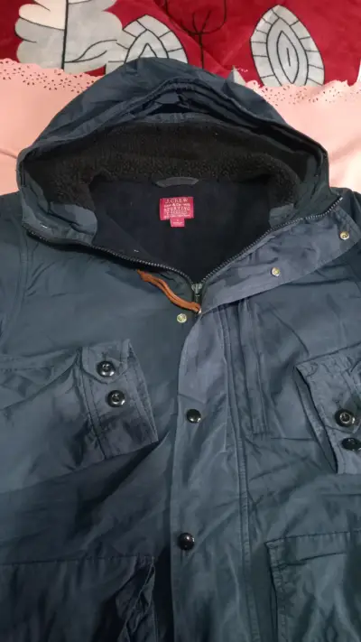 Parka azul con capucha J.Crew - miniatura 1