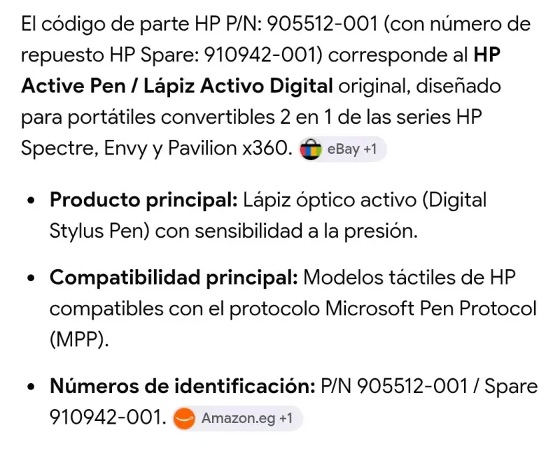 Lápiz Óptico Activo HP 1MR94AA Plata - 2