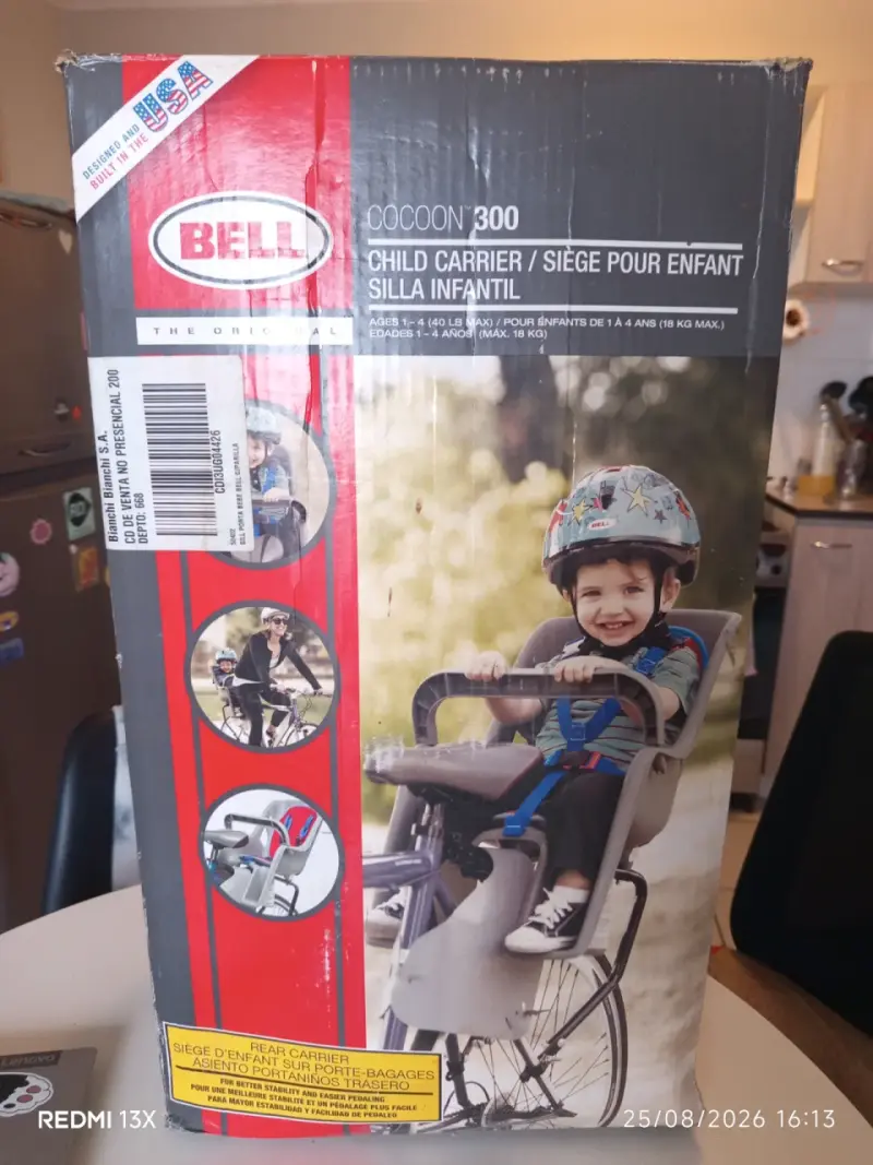 Silla Infantil para Bicicleta 5 puntos - 2
