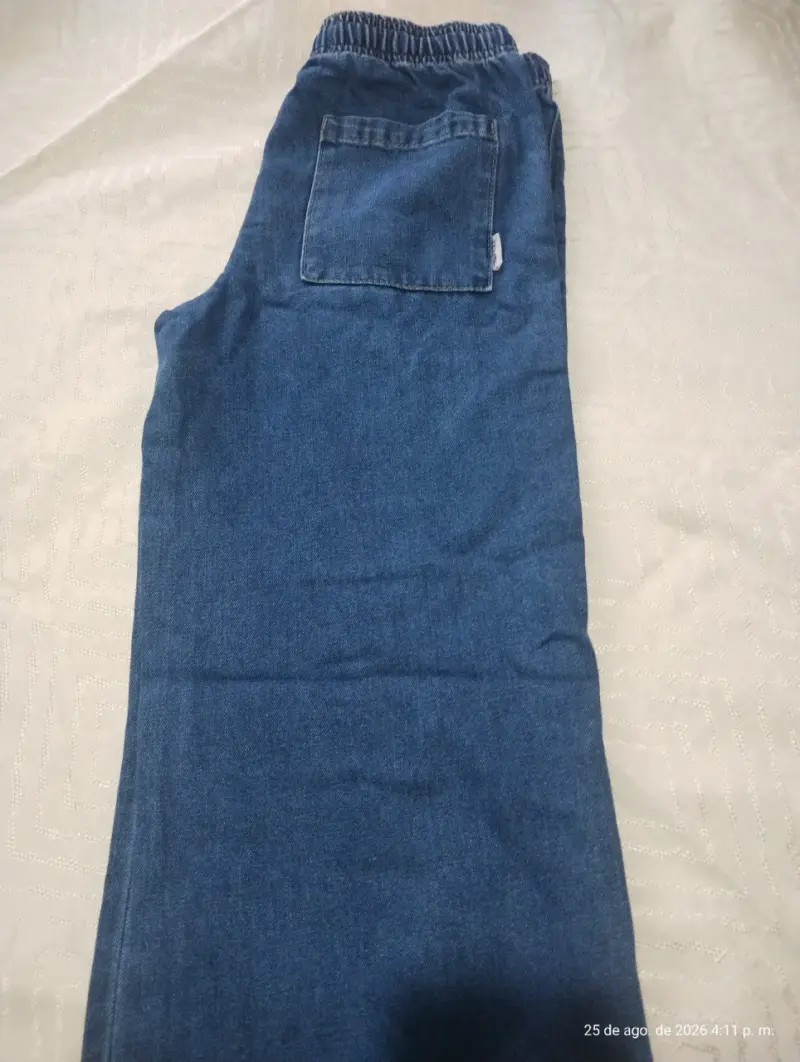 Pantalones de mezclilla azul para niña - 2