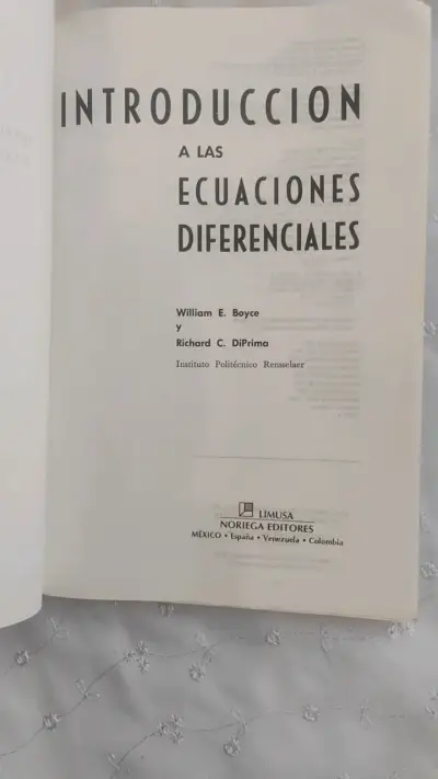 Libro Introducción a las Ecuaciones Diferenciales Boyce DiPrima - miniatura 3