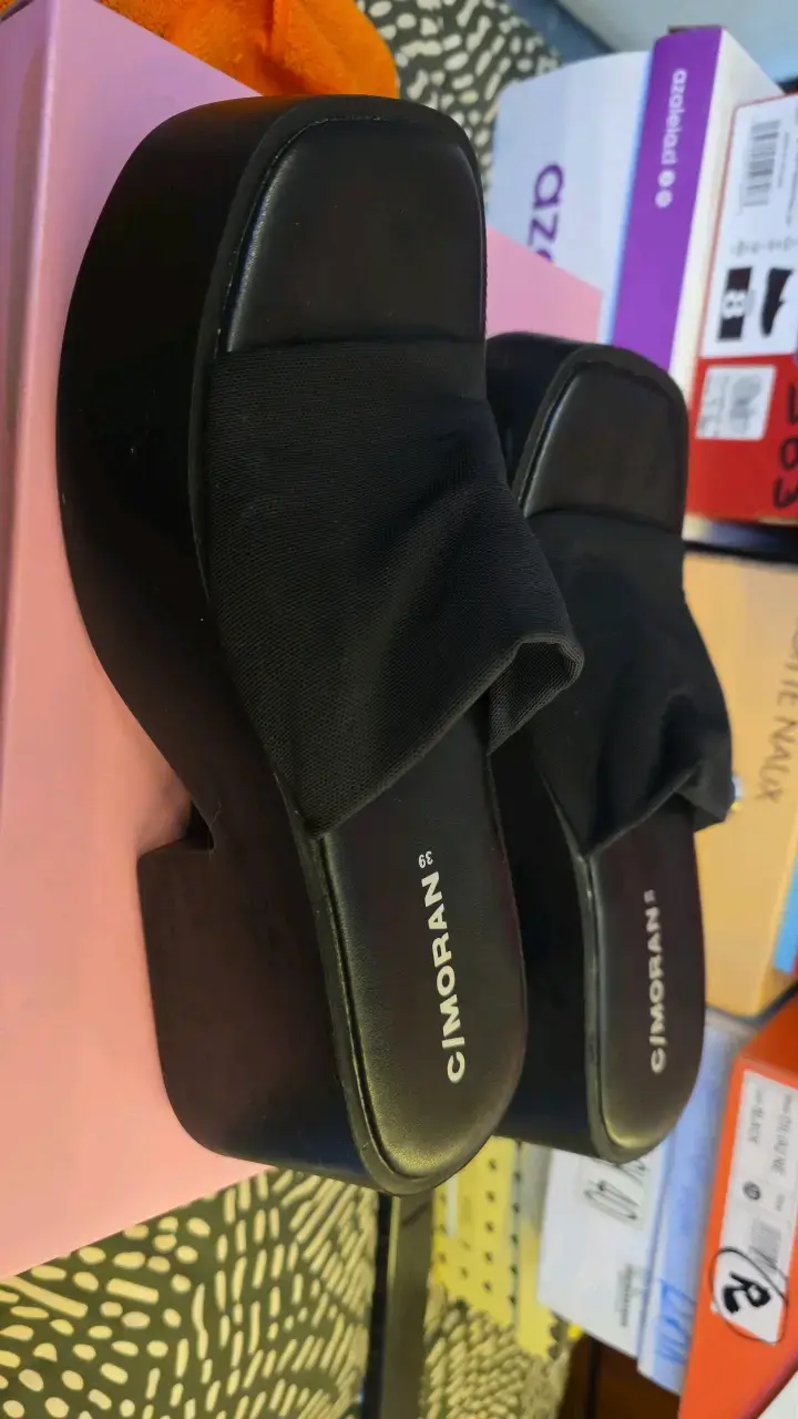 Sandalias negras de plataforma C/moran - 3
