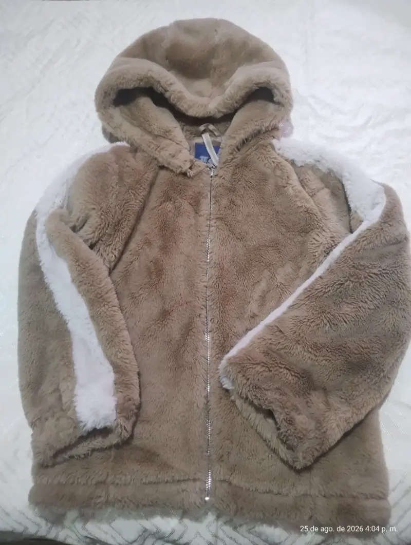 Chaqueta de peluche con capucha para niño o niña - 2