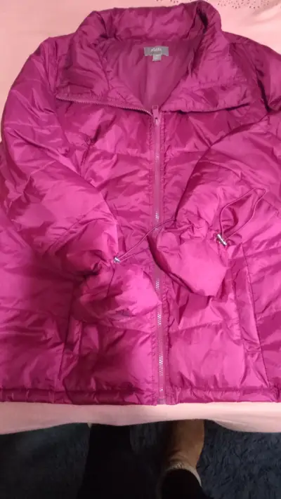 Chaqueta acolchada fucsia para mujer talla XL - miniatura 1