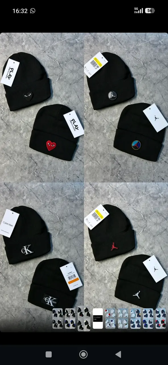 Gorros de lana unisex de marcas variadas - 6