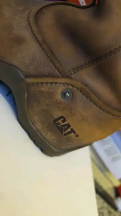 Botas de cuero marrón CAT para mujer - miniatura 4