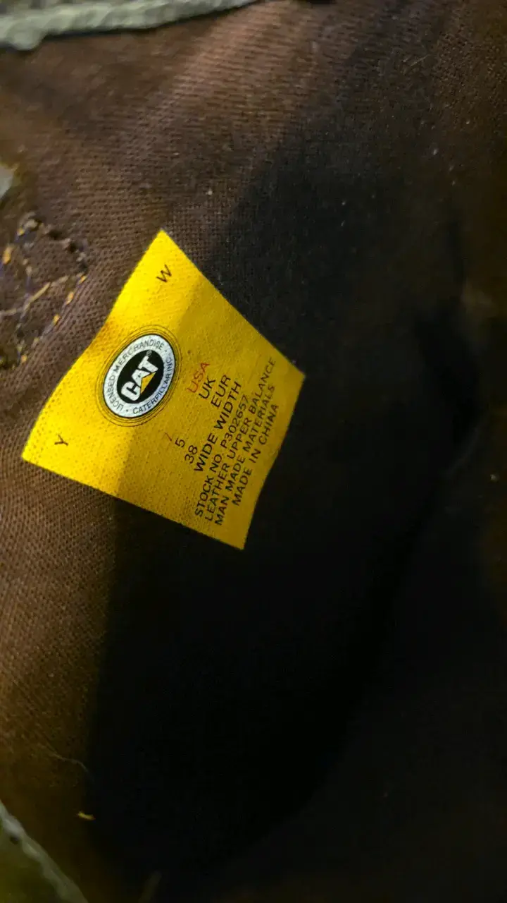 Botas de cuero marrón CAT para mujer - 6