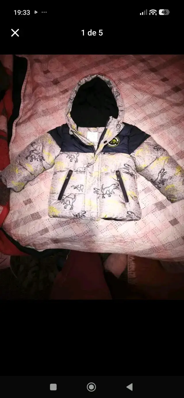 Abrigo de niño con capucha y forro polar - 3