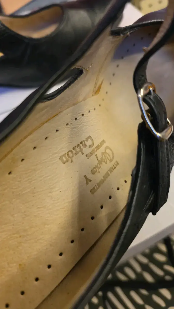 Zapatos de Tacón Negro con Hebilla de cueca - 6